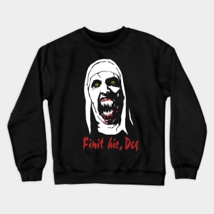 demons, monsters, movies, fear, venom, nun Crewneck Sweatshirt